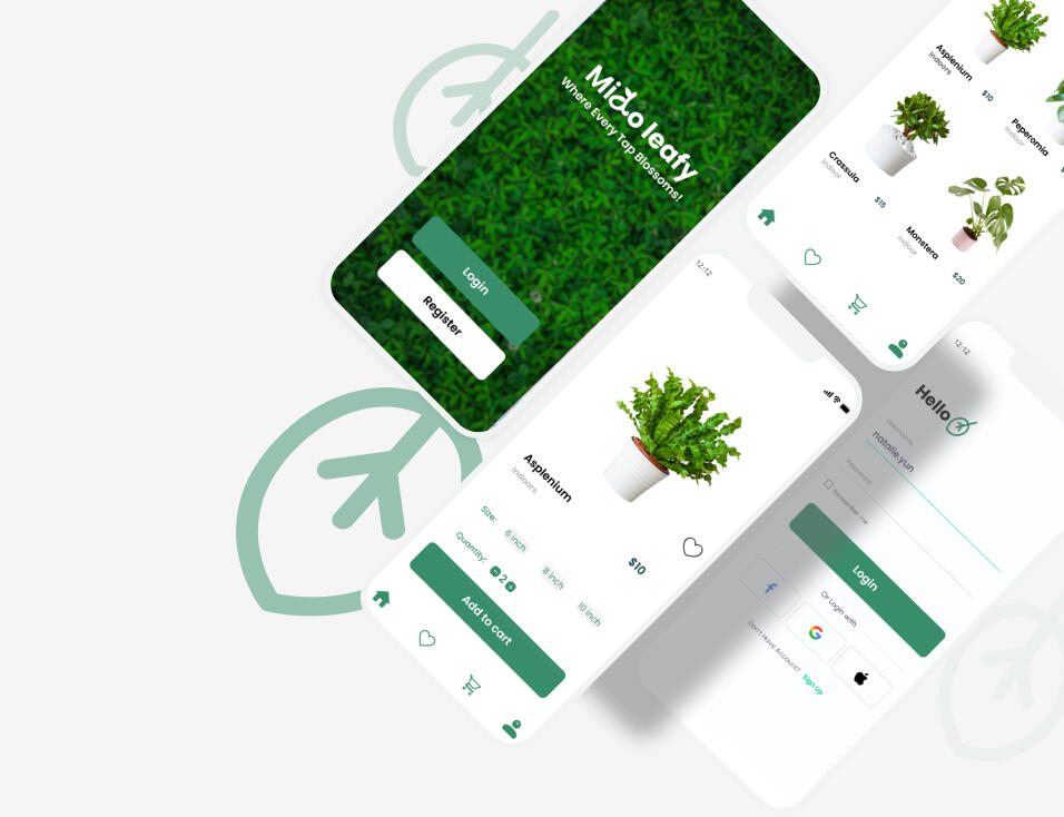 Mockup mido leafy