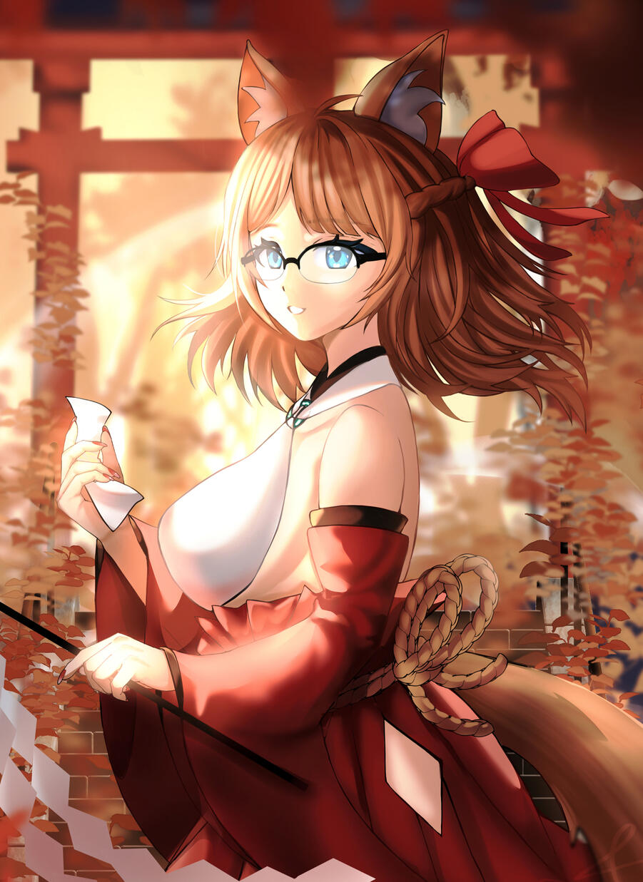 Shrine maiden commission Shrine maiden commission
